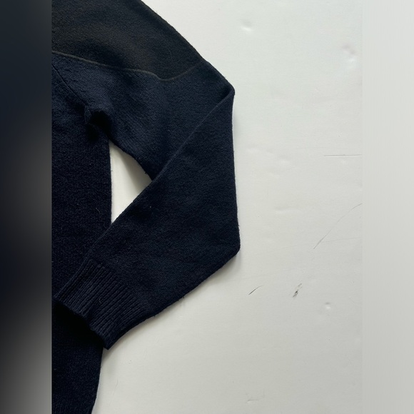 FRAME Wool Crewneck Sweater in Navy Multi size M - Picture 7 of 13